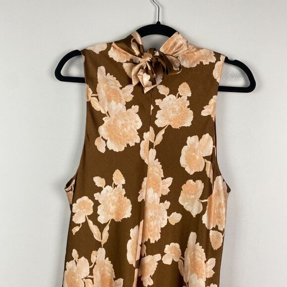 Vince Brown Floral Maxi Dress - Picture 8 of 11